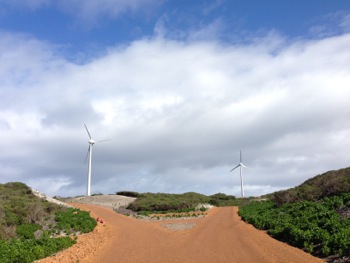 Denmark Community Windfarm Turbines on Wilson Head, Denmark WA